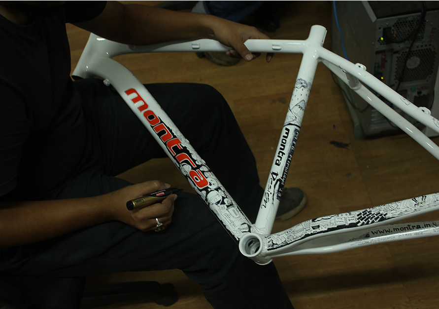Custom illustrated bicycle — project cover
