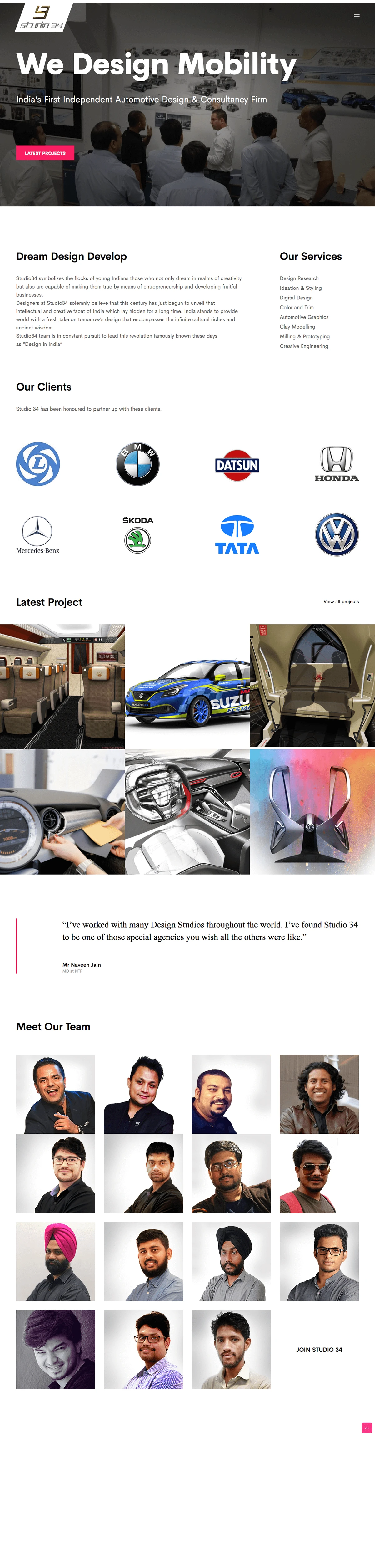Studio 34 — Website — image 1